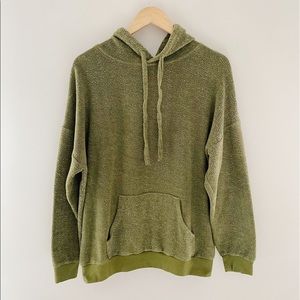 Soft Serve Clothing Green Fuzzy Pull Over Sweatshirt XL